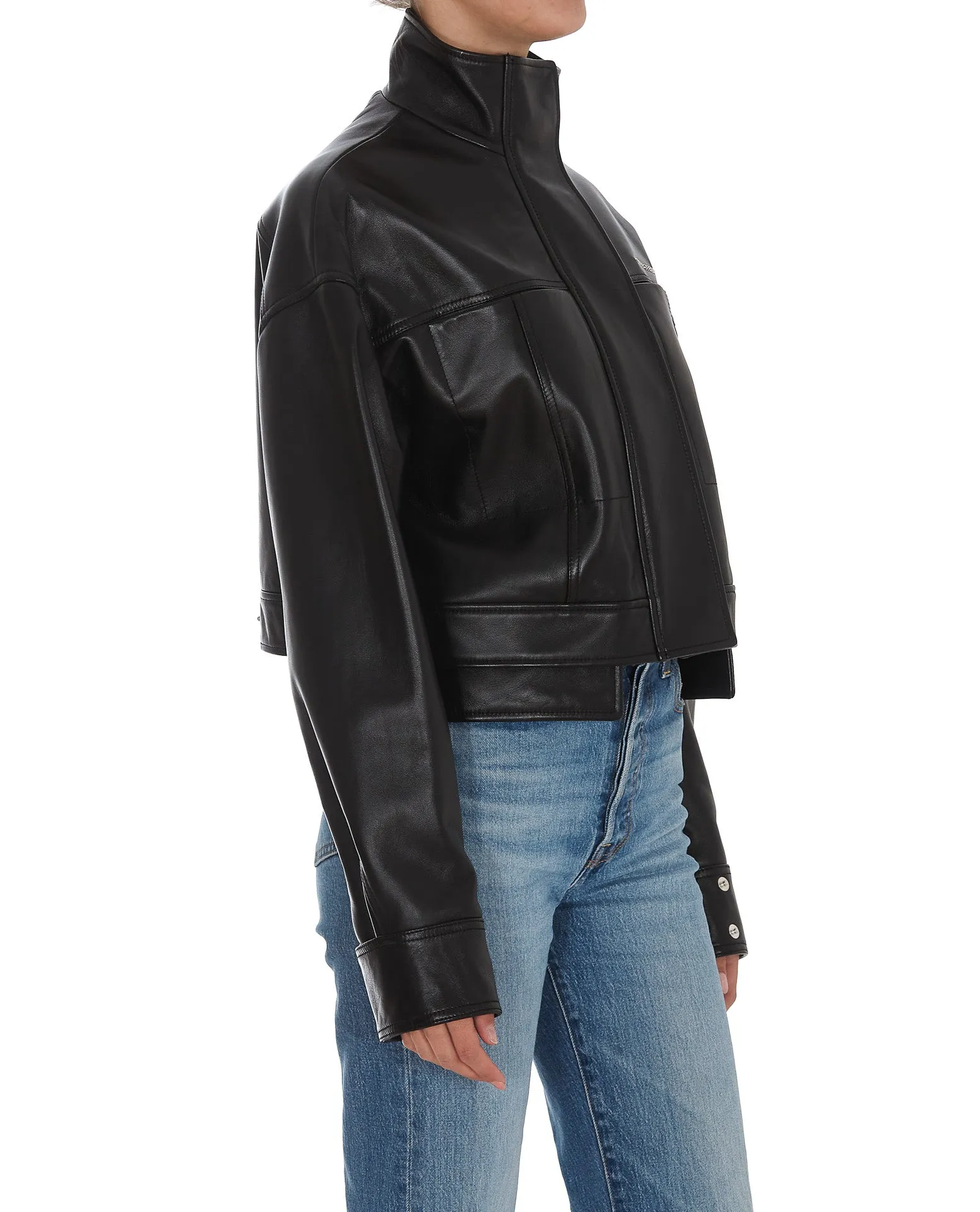 1017 ALYX 9SM Aviator Cropped Leather Jacket