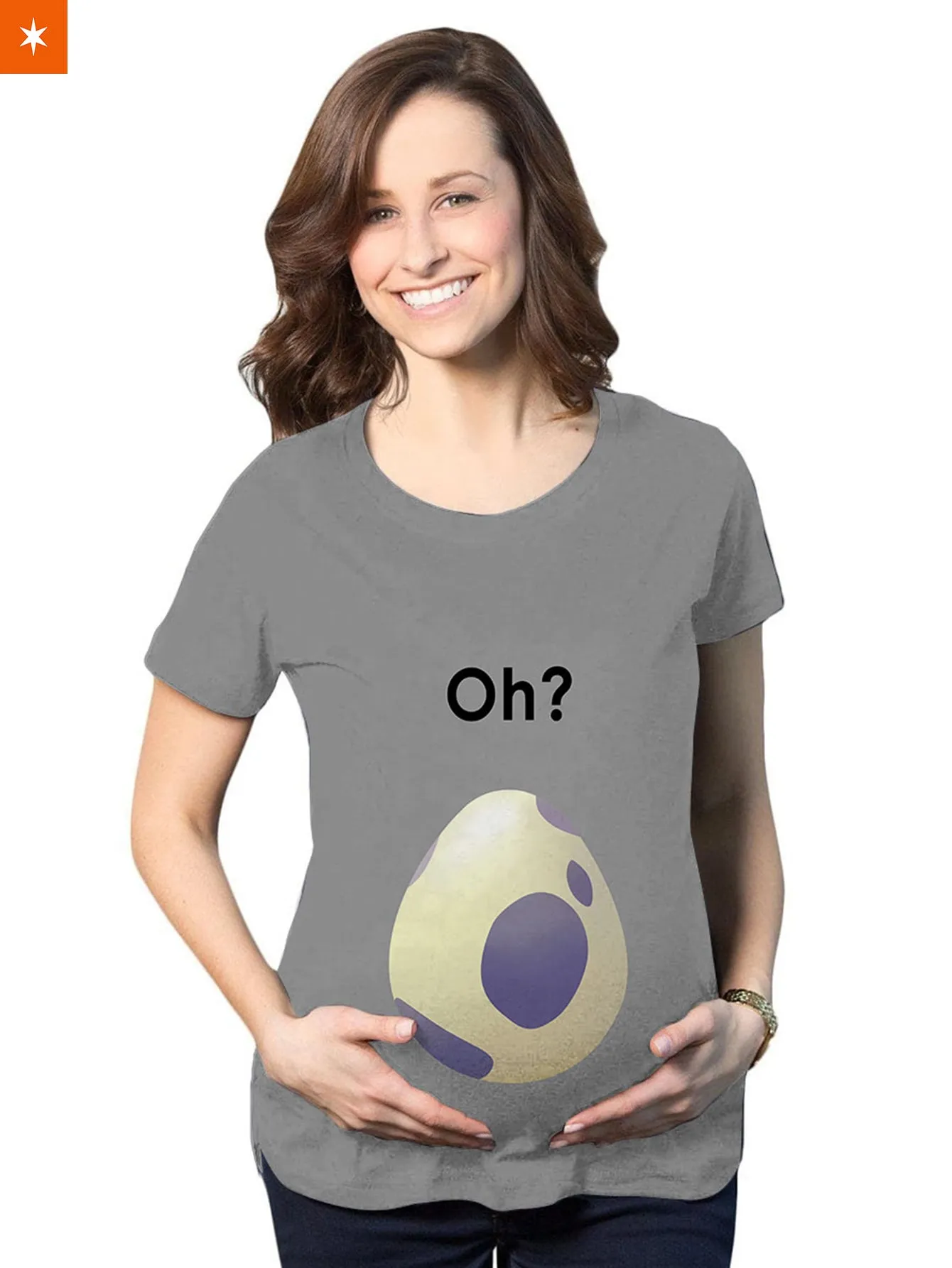 10km Poke Egg Maternity T-Shirt