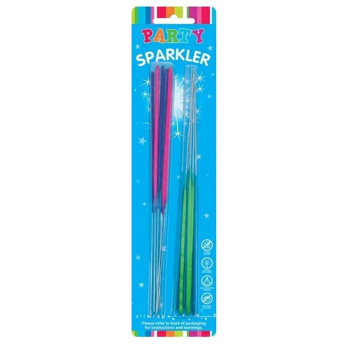 12pk Mix Colour Party Sparklers