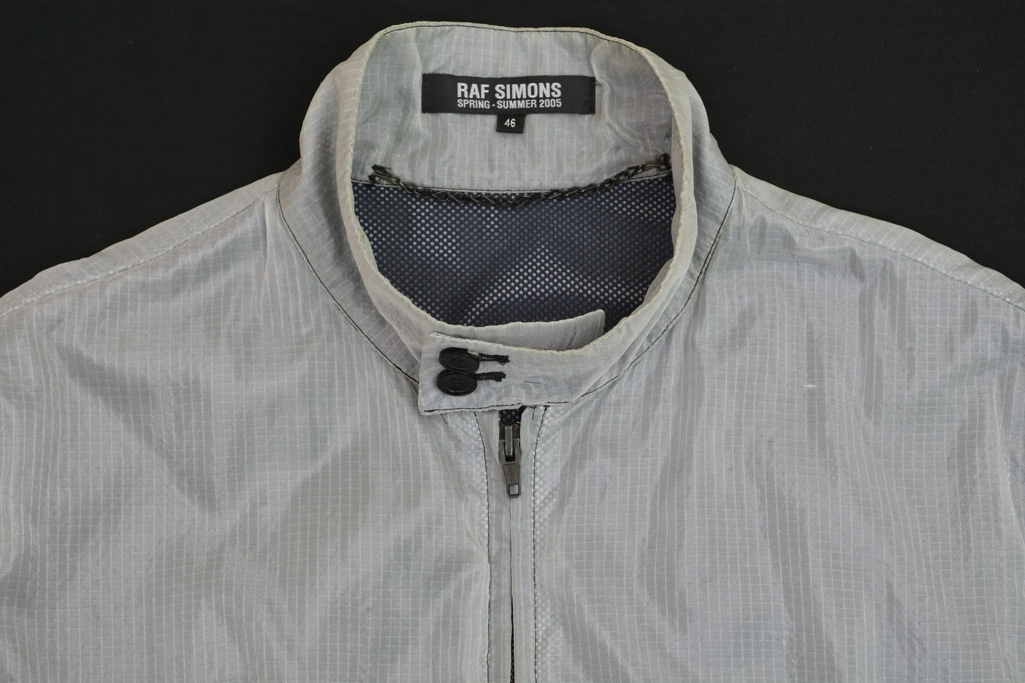 2005 Translucent Ripstop and Mesh Harrington Jacket