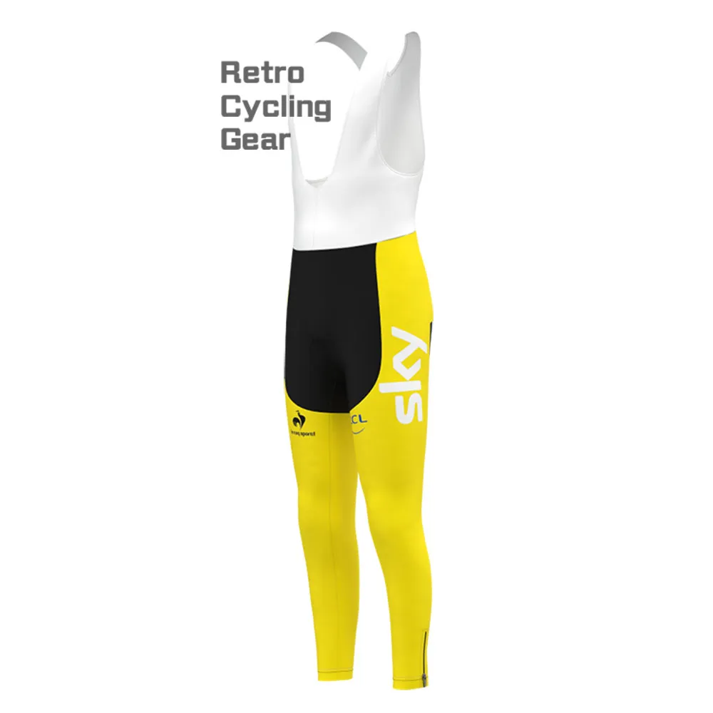 2012 yellow sky Retro Bib Cycling Pants