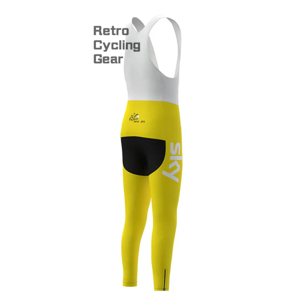 2012 yellow sky Retro Bib Cycling Pants