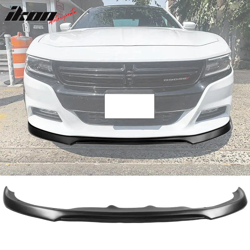 2015-2023 Dodge Charger  Front Bumper Lip IKON V2 Style PP