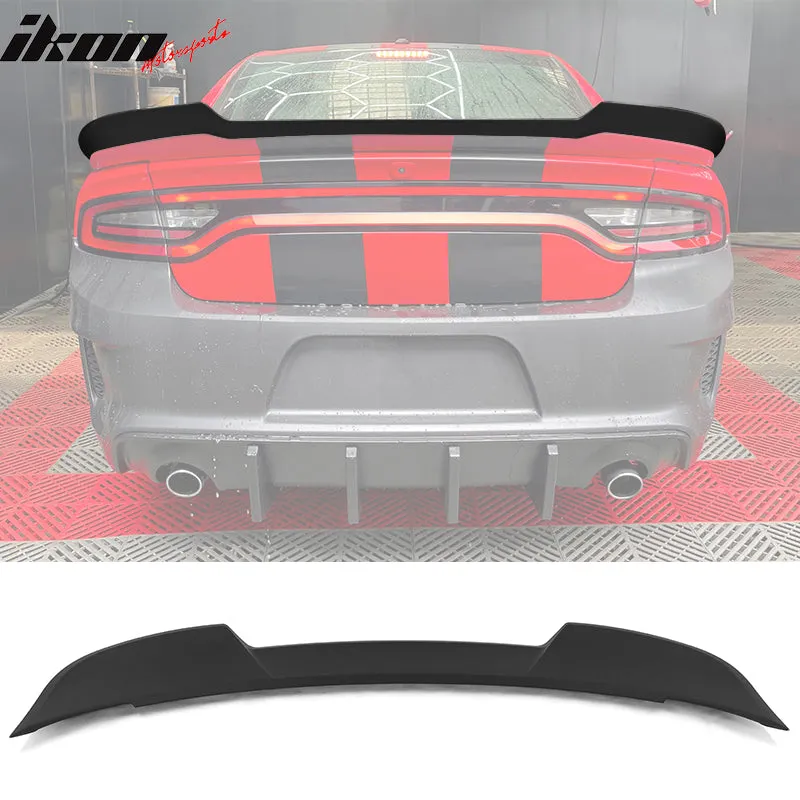 2015-2023 Dodge Charger SRT Style Painted Rear Trunk Spoiler Lip ABS