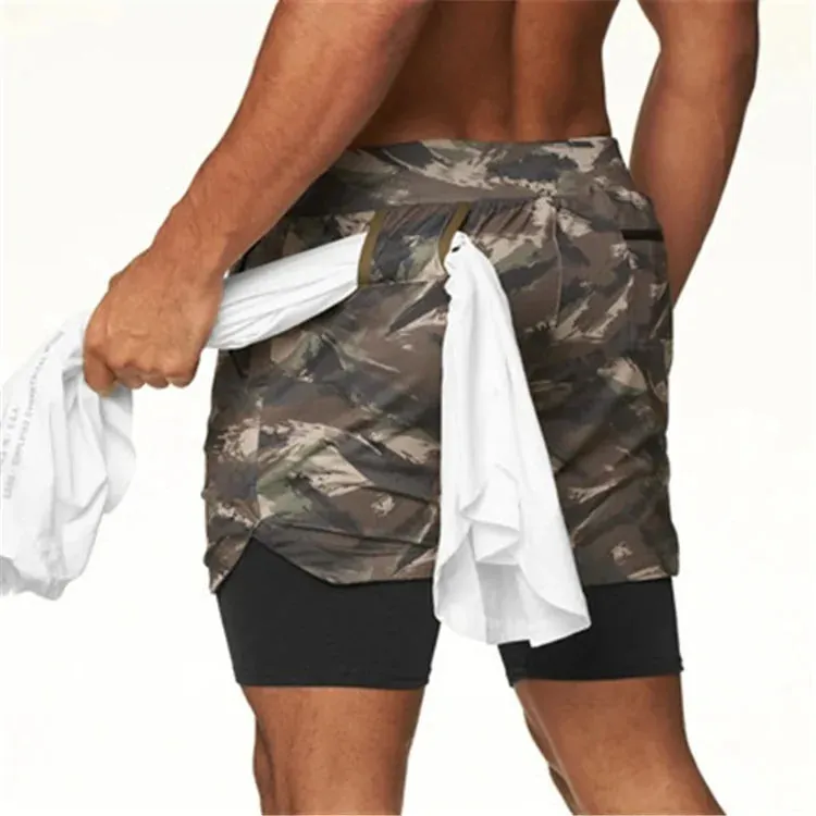 2024 Summer Men's 2-in-1 Quick Dry Running Shorts