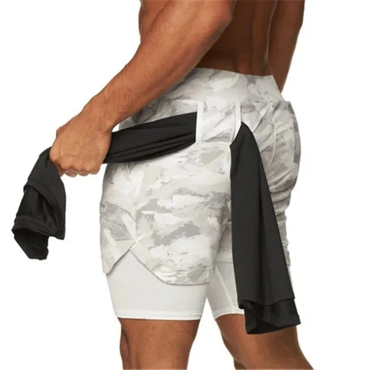 2024 Summer Men's 2-in-1 Quick Dry Running Shorts