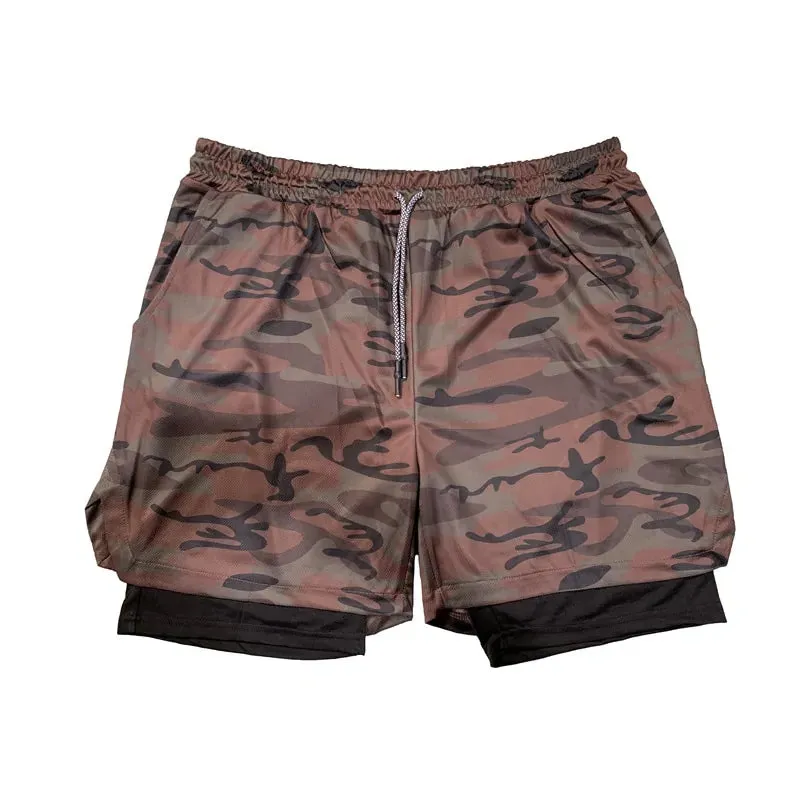 2024 Summer Men's 2-in-1 Quick Dry Running Shorts