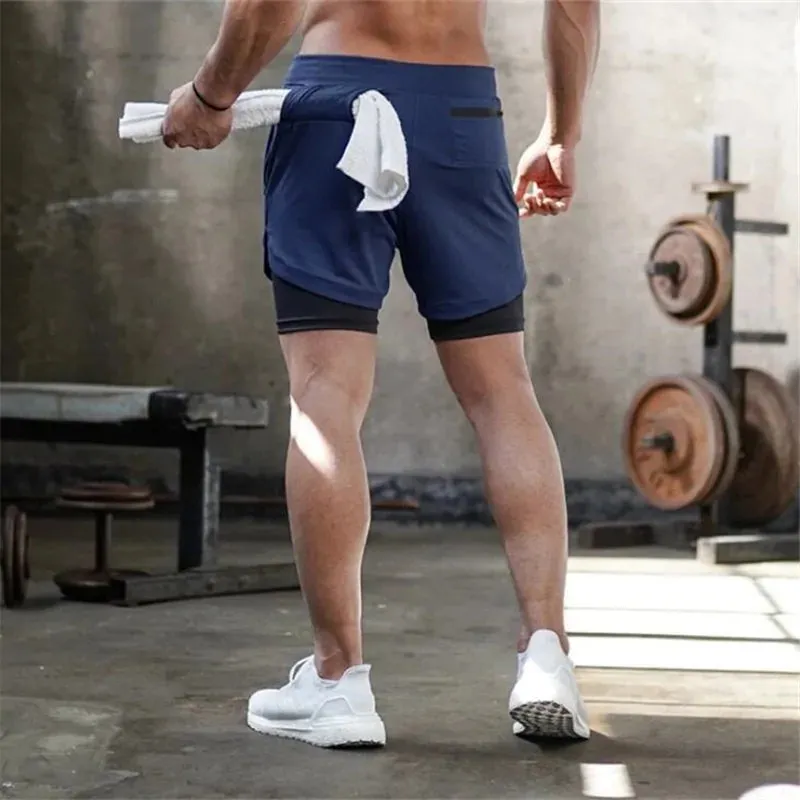 2024 Summer Men's 2-in-1 Quick Dry Running Shorts