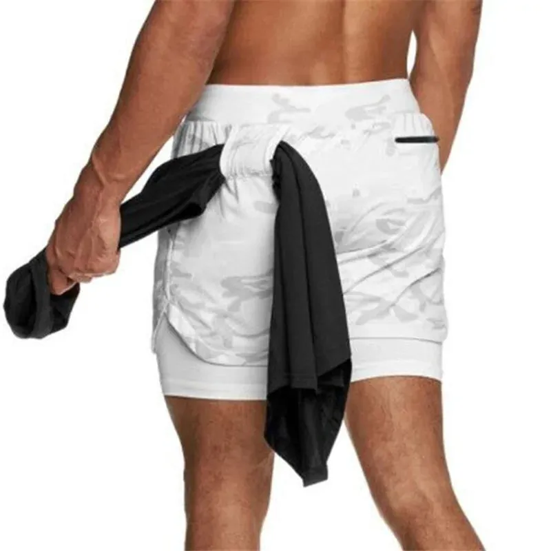 2024 Summer Men's 2-in-1 Quick Dry Running Shorts