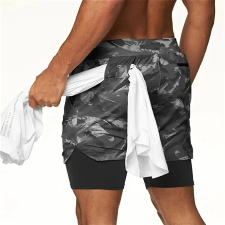 2024 Summer Men's 2-in-1 Quick Dry Running Shorts