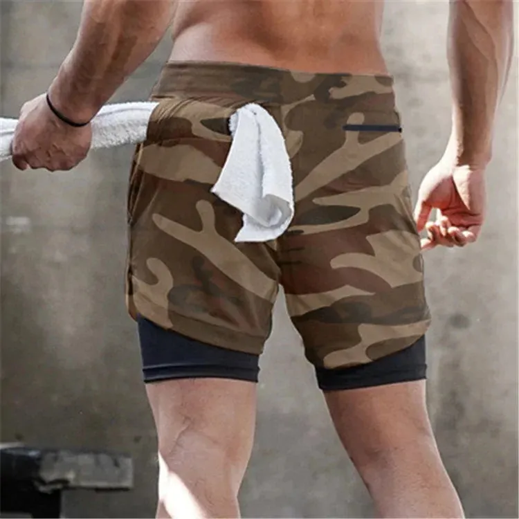 2024 Summer Men's 2-in-1 Quick Dry Running Shorts