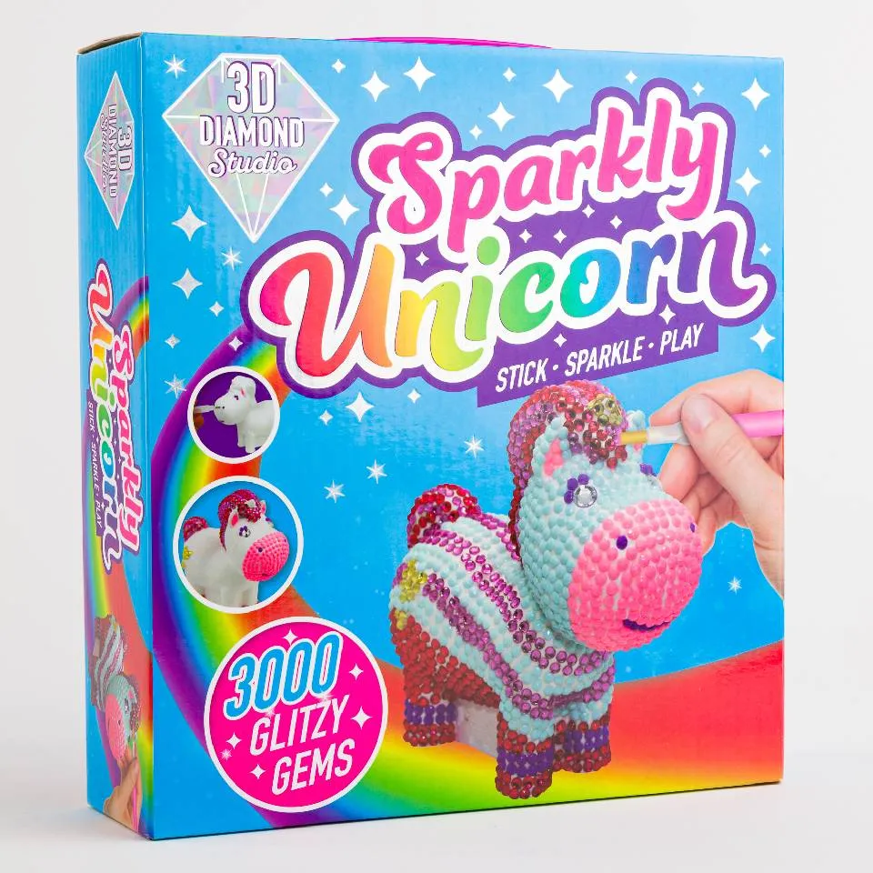 3D Diamond Studio Sparkly Unicorn