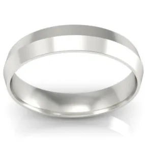 4mm Knife Edge Wedding Ring in 18k