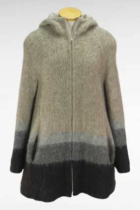 70s Icelandic Wool Hooded Jacket     M