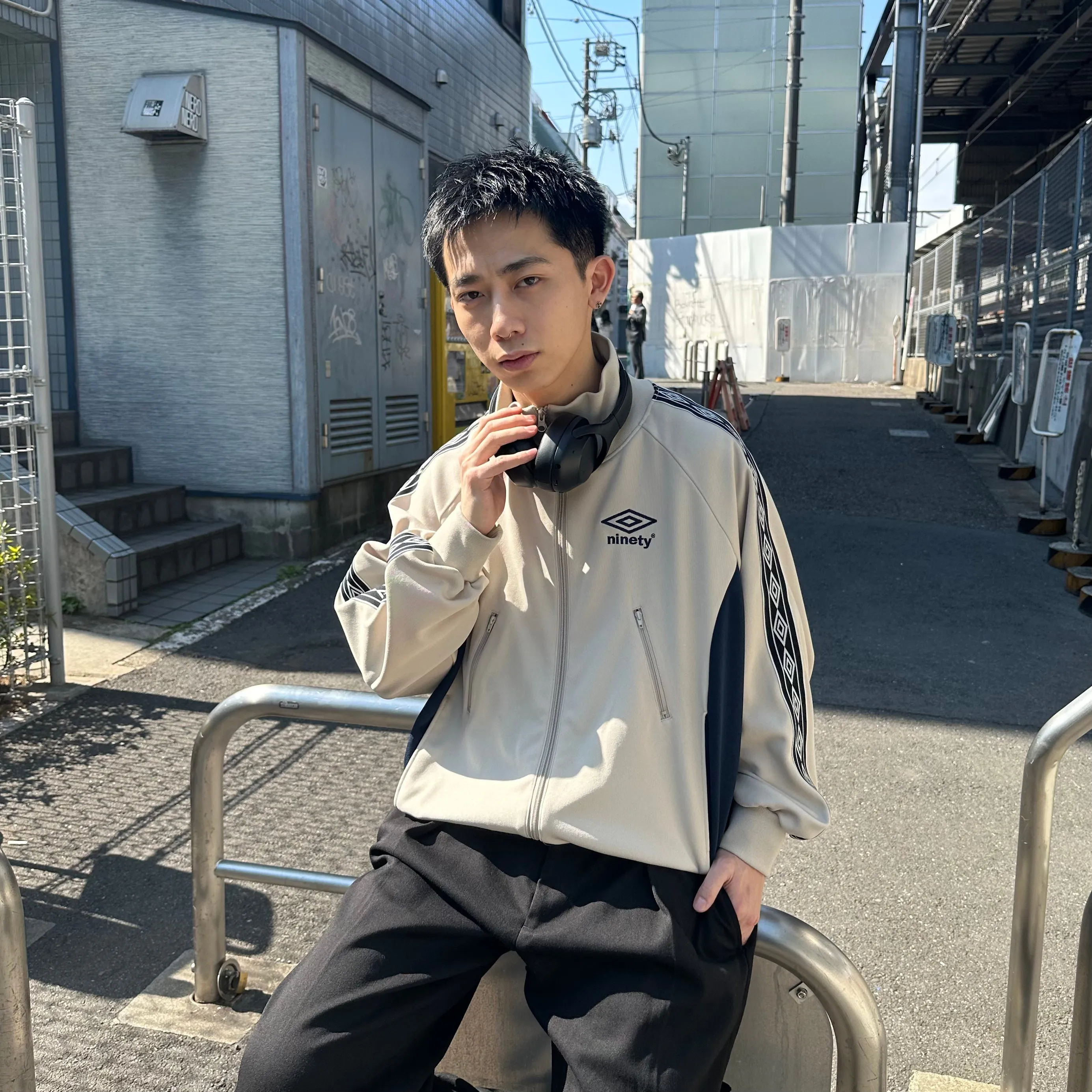 9090 × umbro Diamond Logo Track Jacket