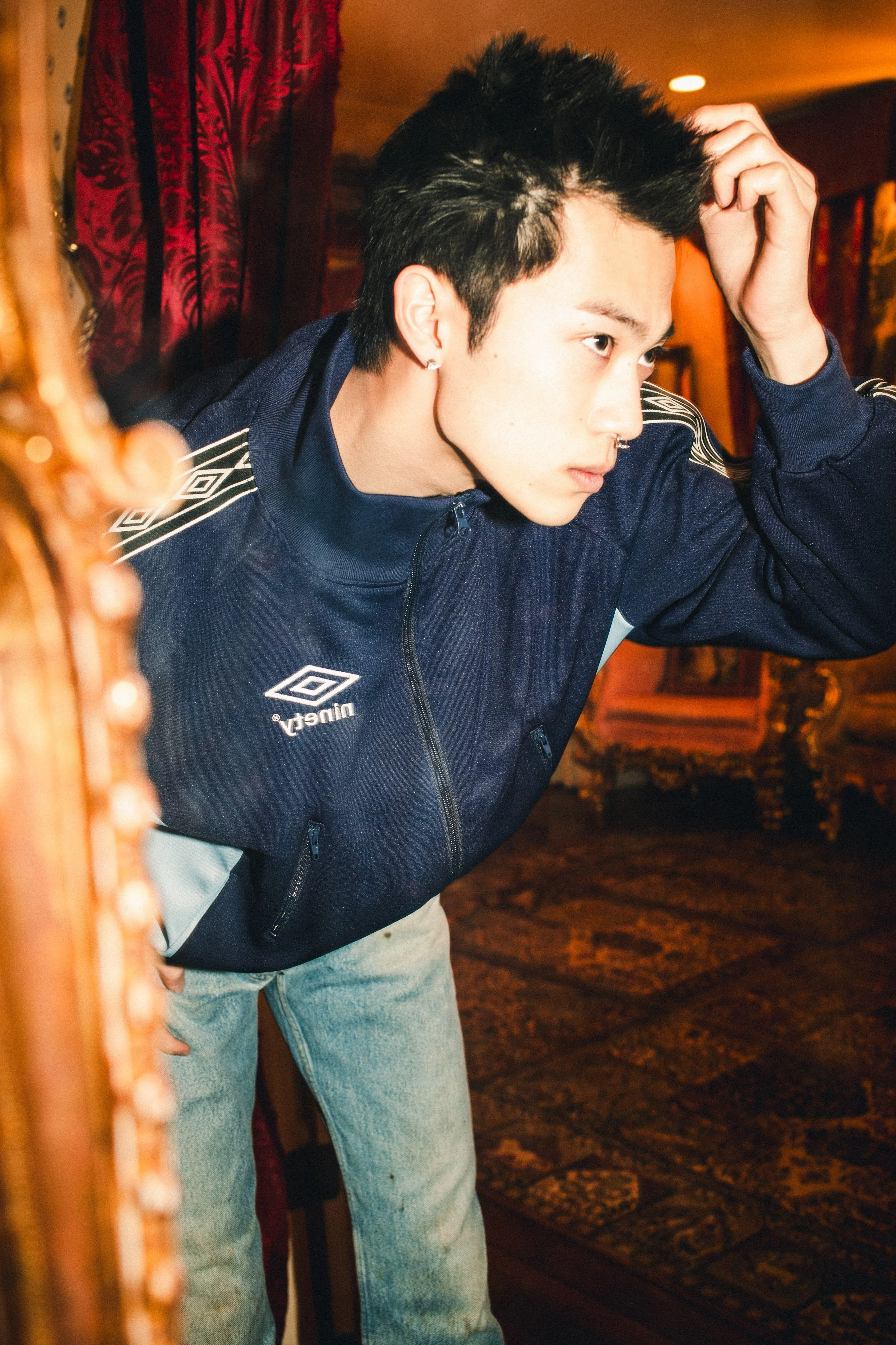 9090 × umbro Diamond Logo Track Jacket