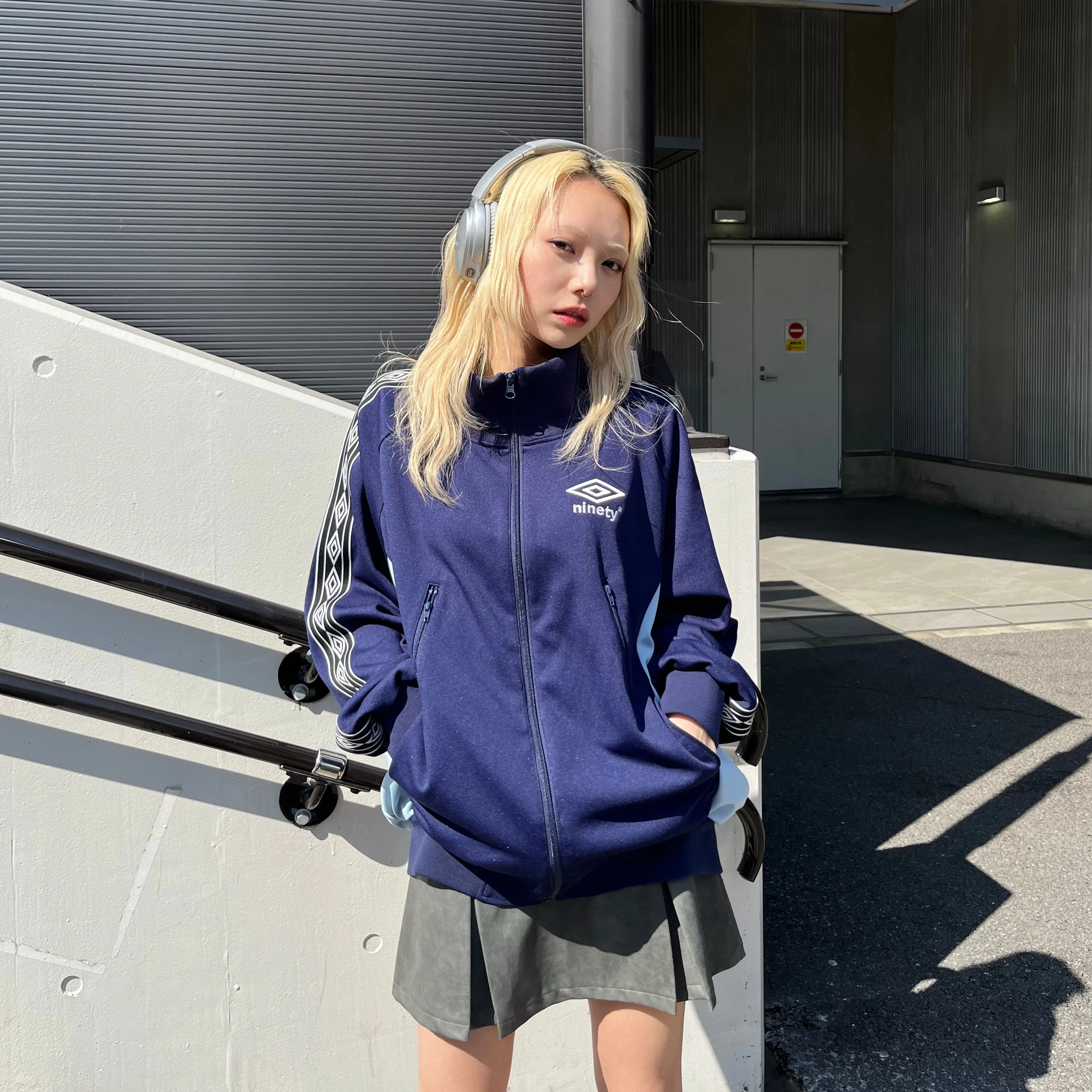 9090 × umbro Diamond Logo Track Jacket