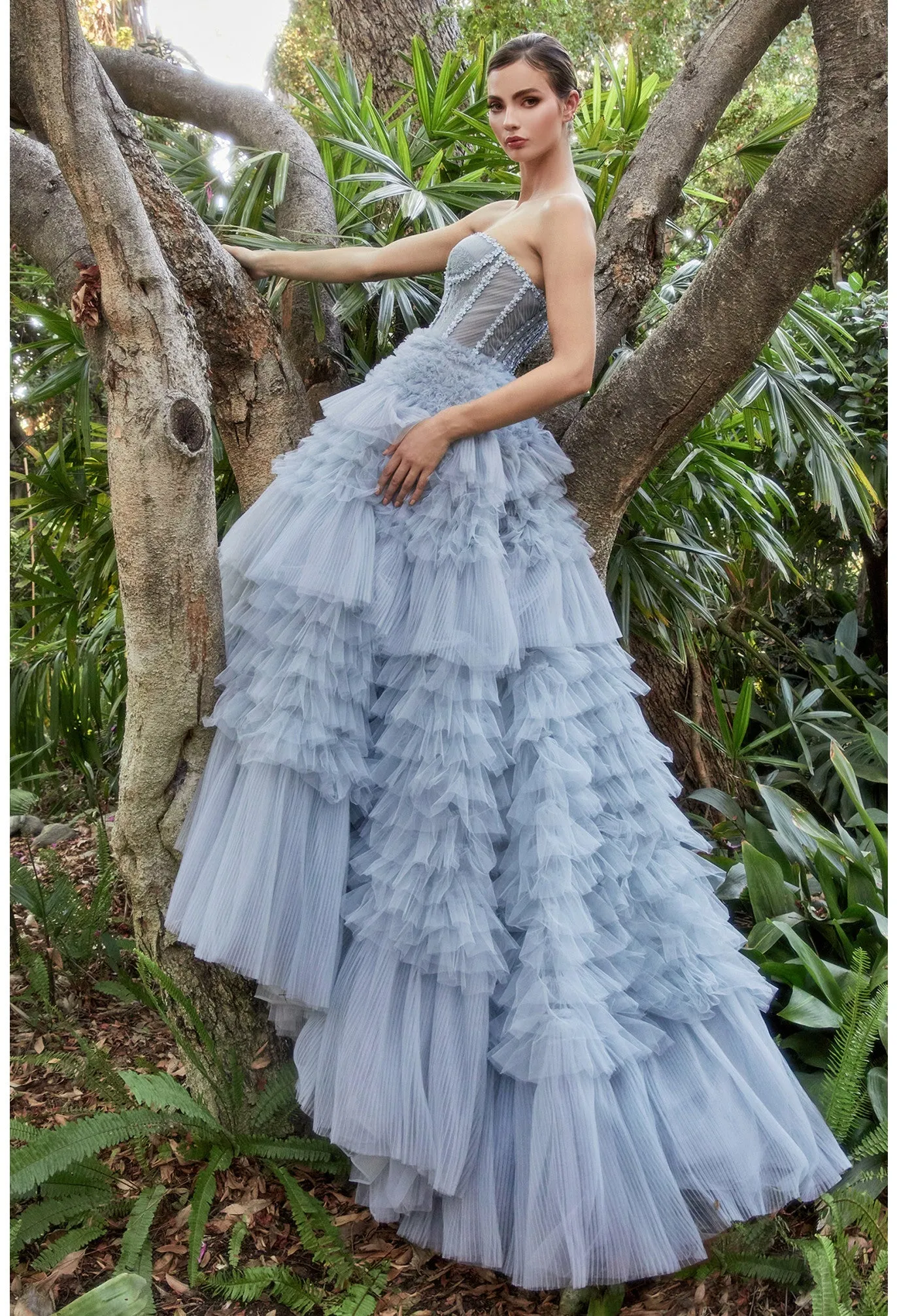 Andrea & Leo - A1017 - Corset Princessa Tulle Ruffle Ball Gown