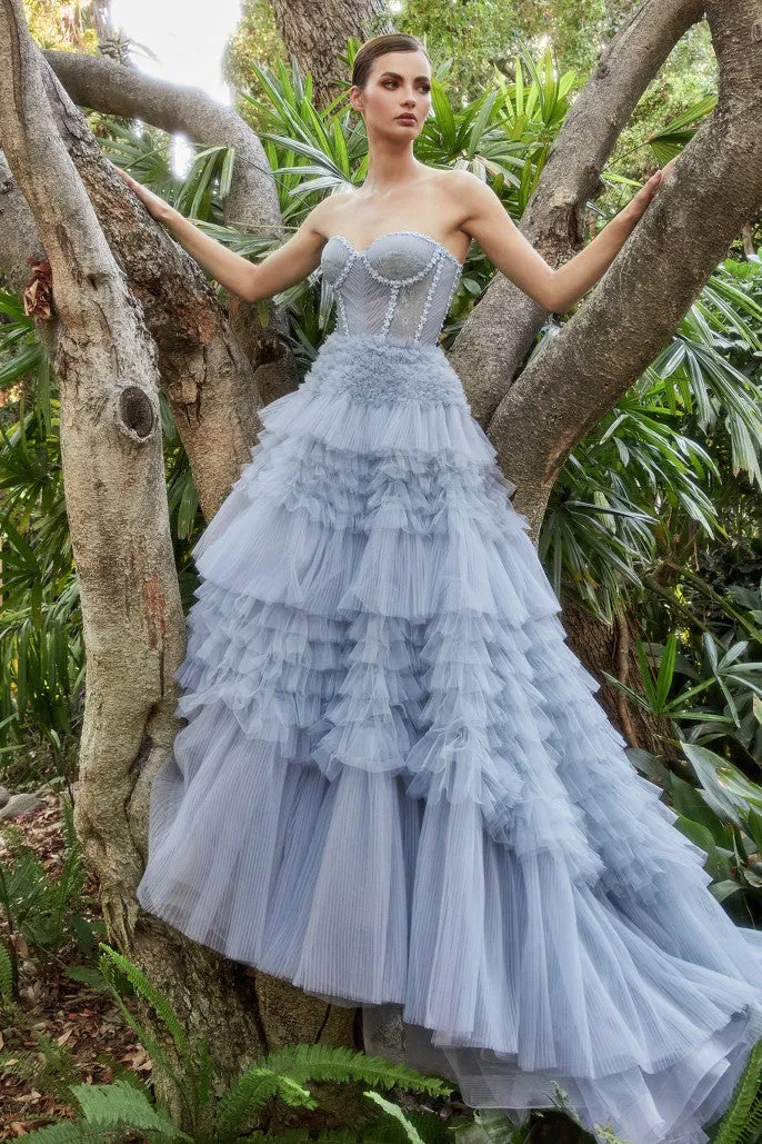 Andrea & Leo - A1017 - Corset Princessa Tulle Ruffle Ball Gown