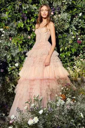 Andrea & Leo - A1017 - Corset Princessa Tulle Ruffle Ball Gown