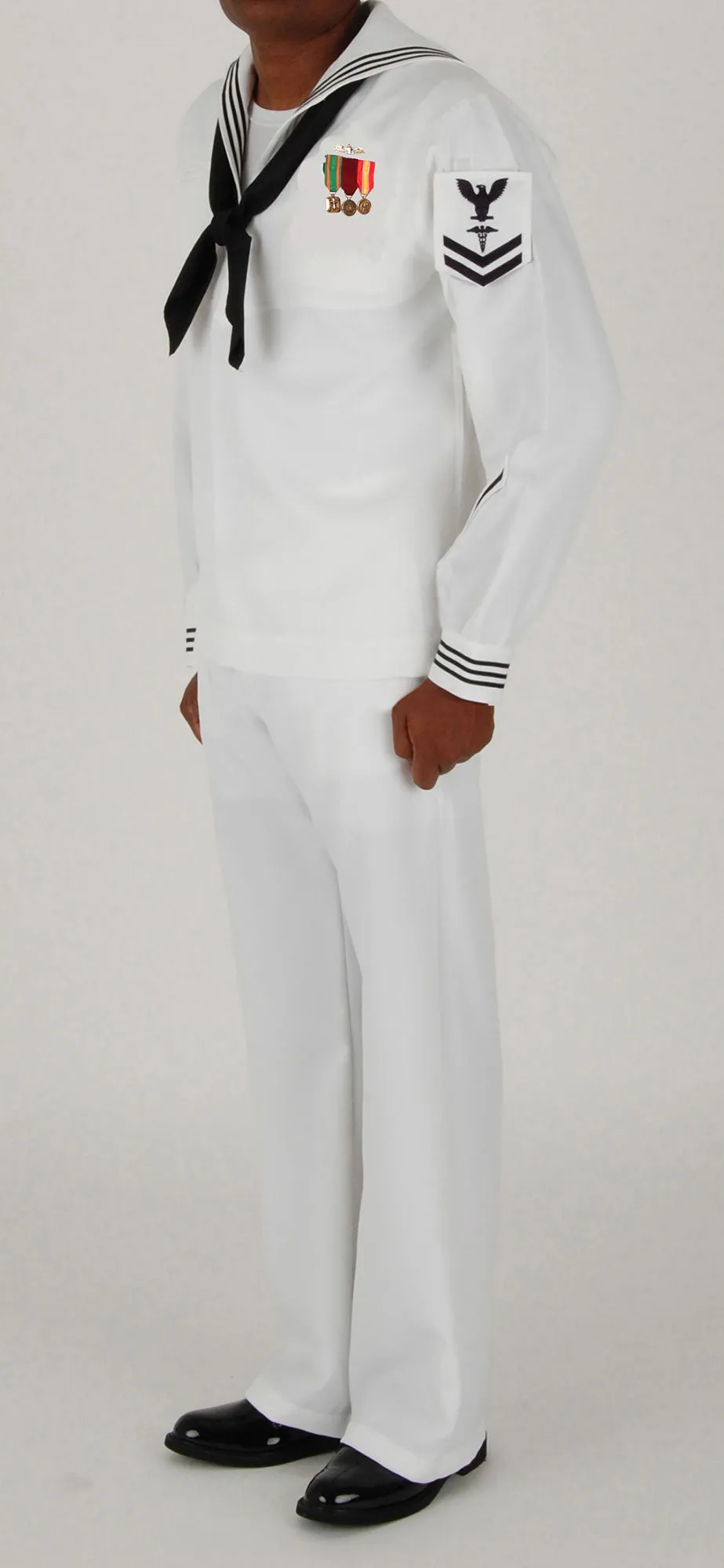 AS-IS NAVY Men Enlisted Dress White Jumper Trousers