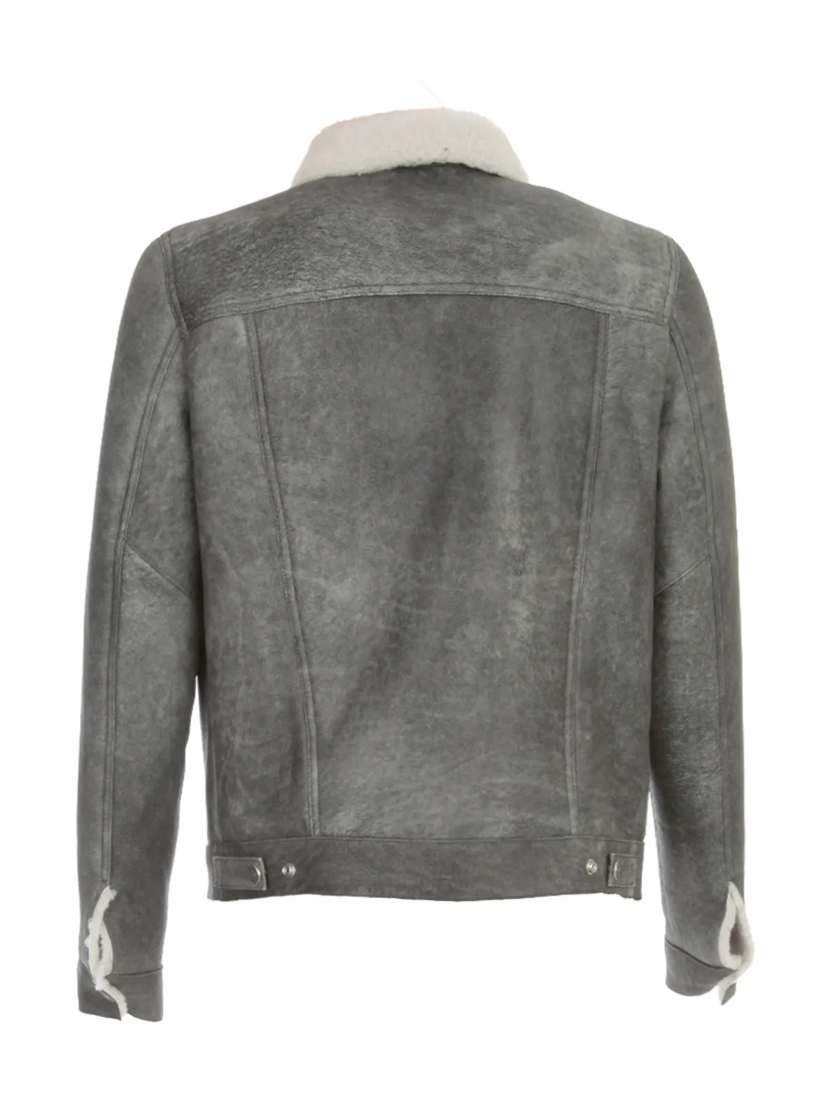 Balmain Shearling Detailed Biker Jacket