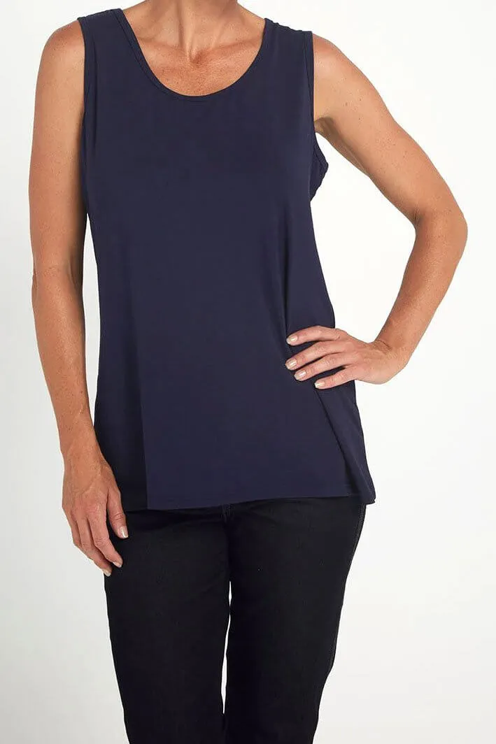 Bamboo Tank Top - Navy