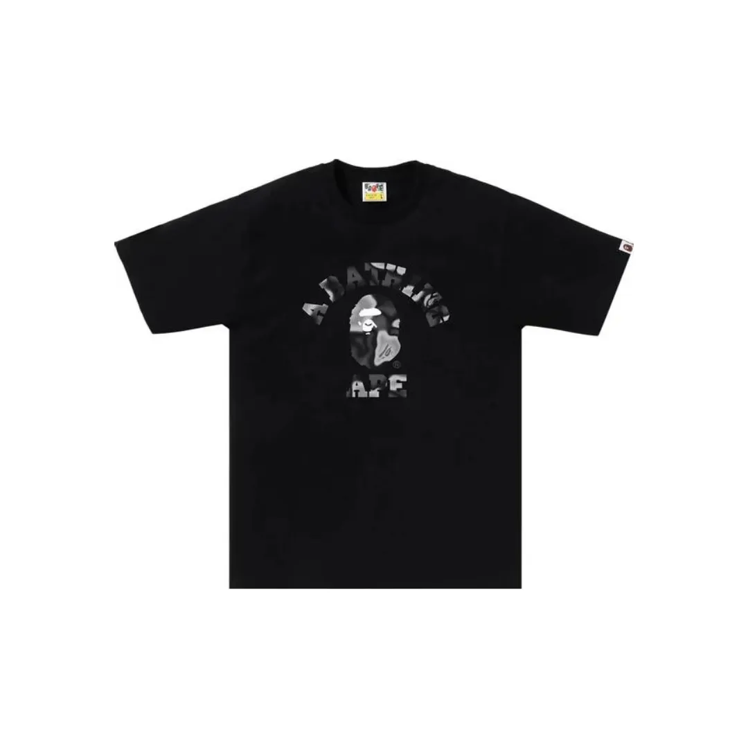 BAPE Liquid Camo College Tee 'Black / Black' (2024)