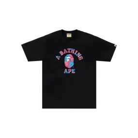 BAPE Liquid Camo College Tee 'Black / Pink' (2024)