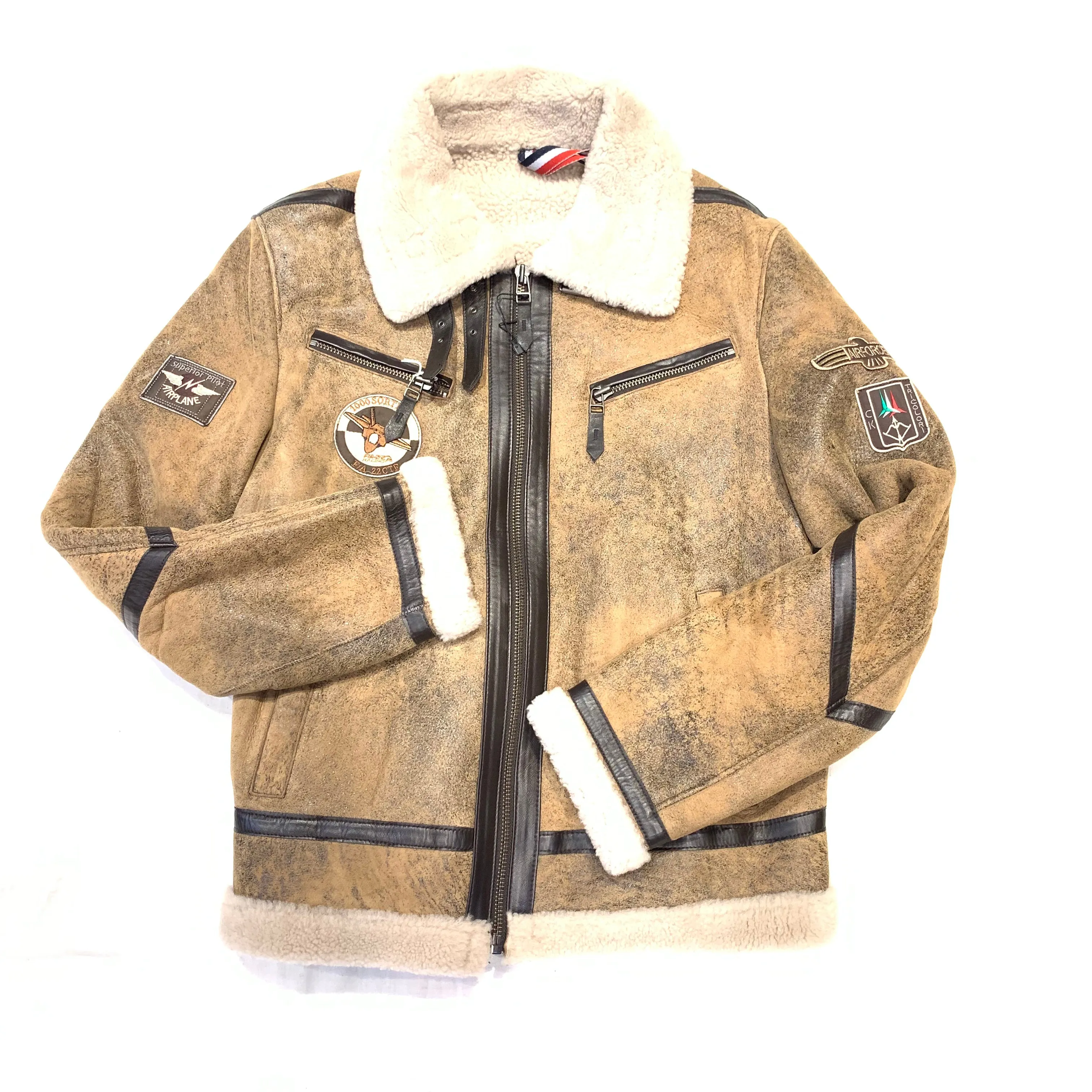 Barya NewYork Airforce Aviator Shearling Coat