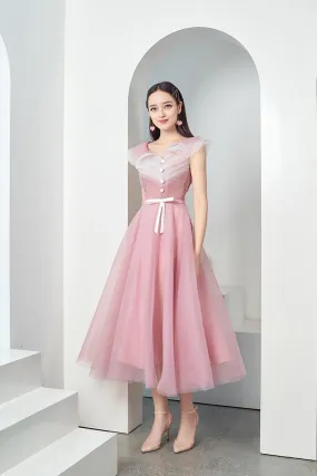 Baskom Fit and Flare Ruffled Organza Midi Dress