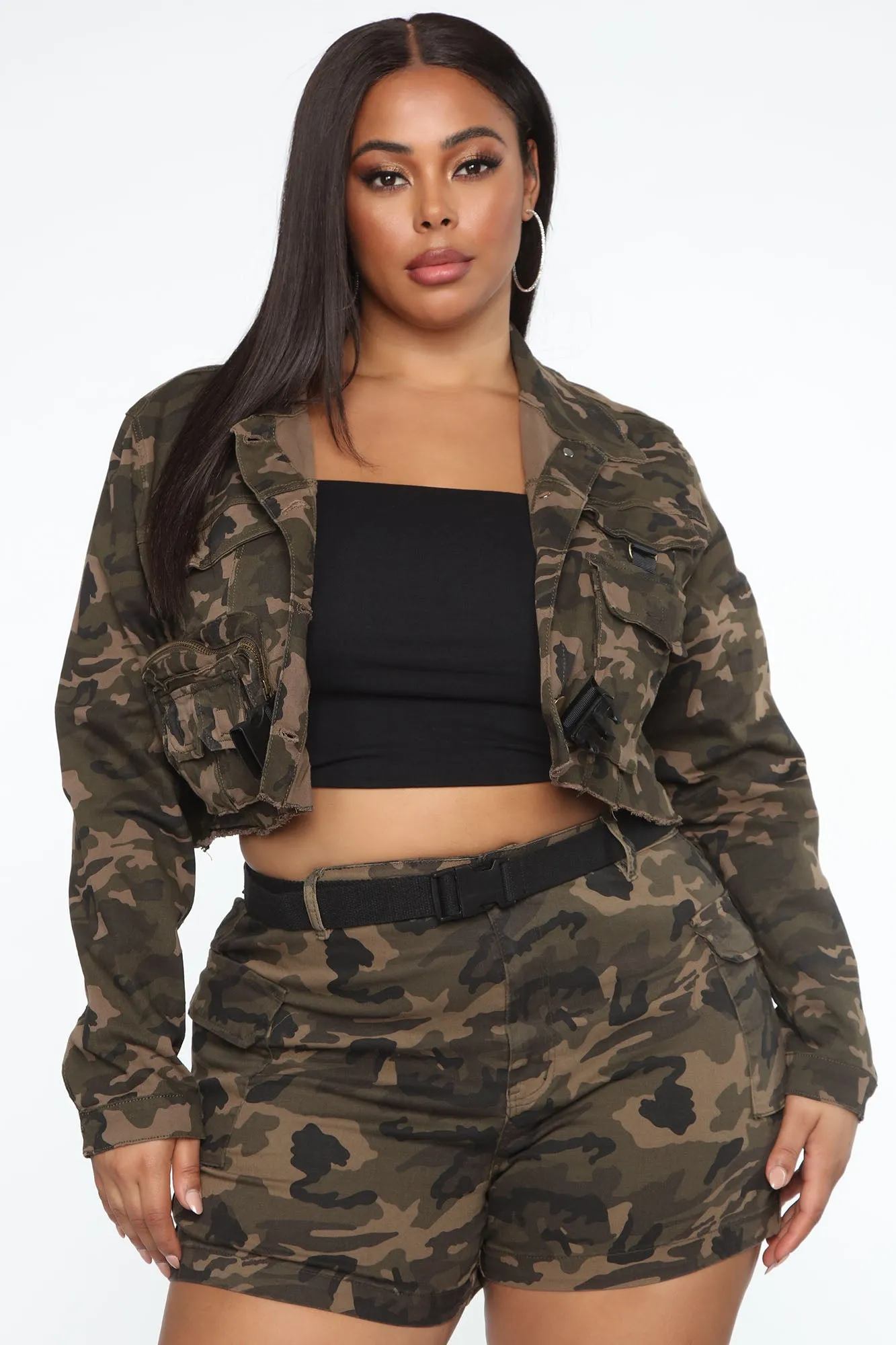 Beep Me Denim Jacket - Camo