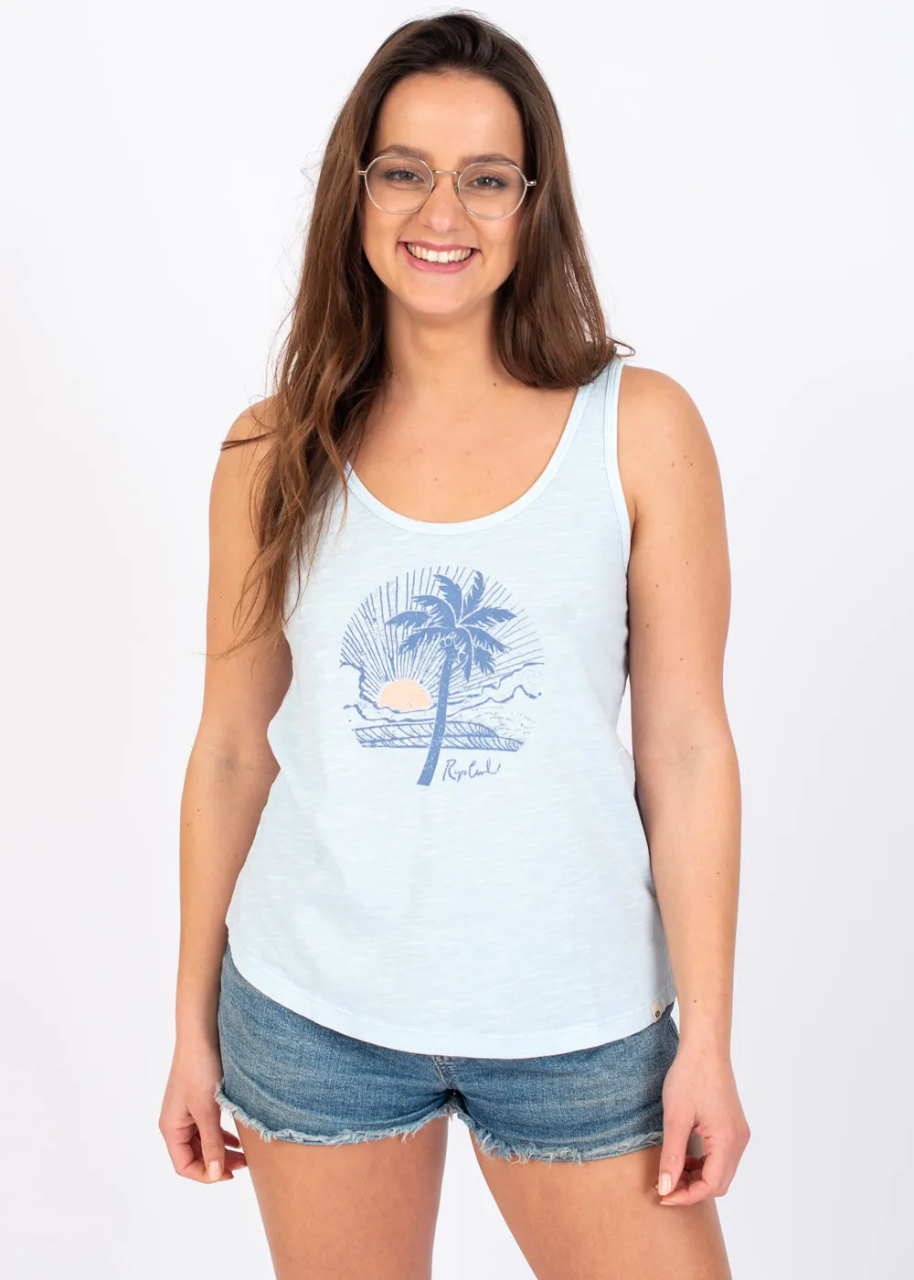 Bella Tank Top in Sky Blue