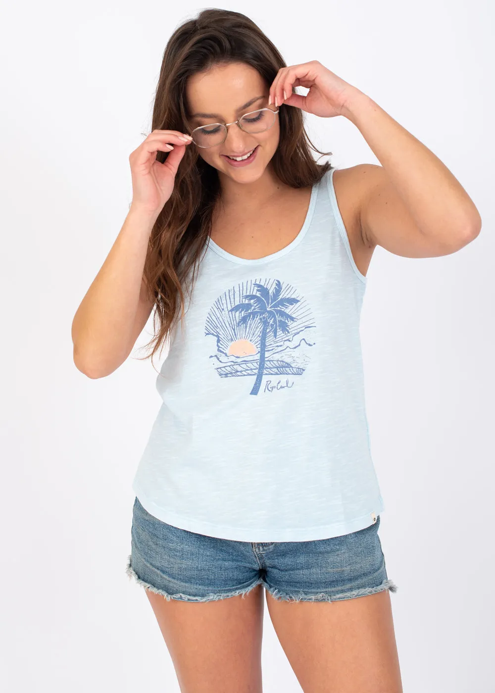 Bella Tank Top in Sky Blue