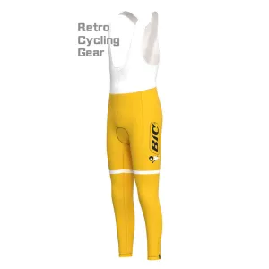 BIC Yellow Retro Cycling Pants