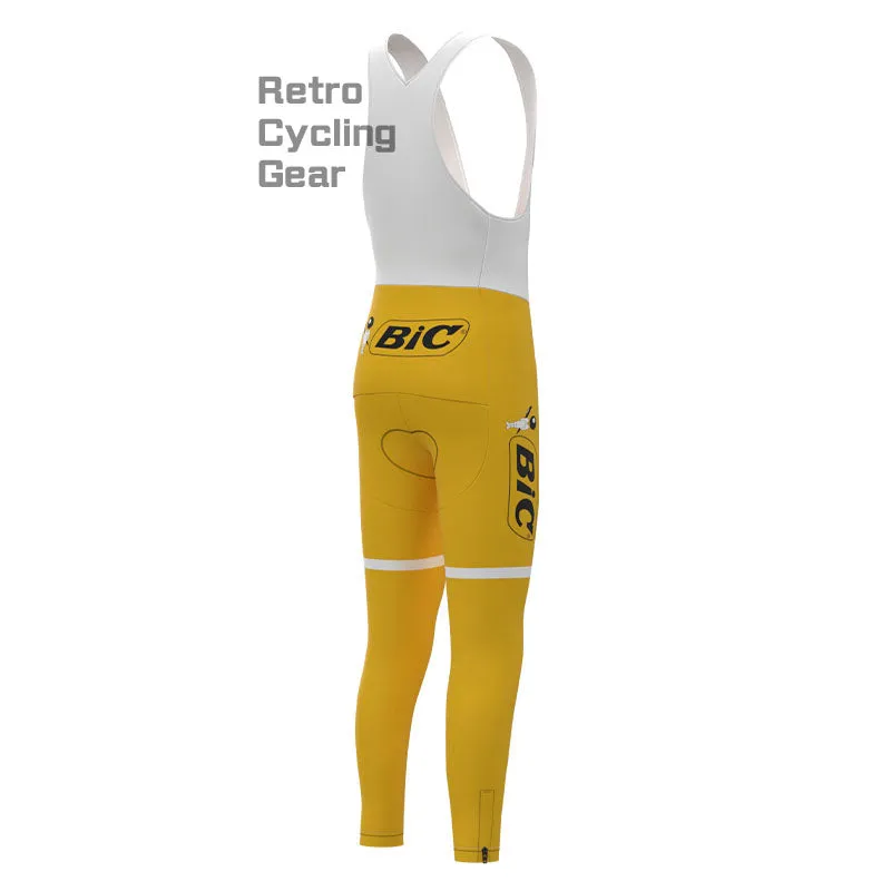 BIC Yellow Retro Cycling Pants