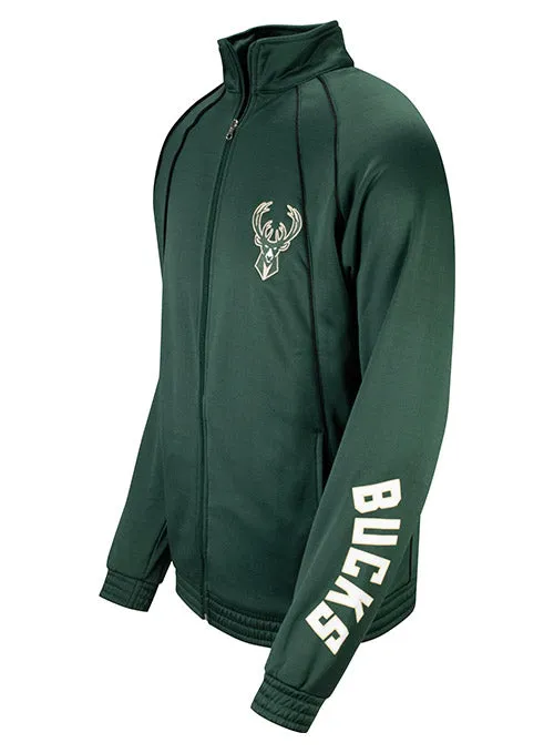 Big & Tall Fanatics Track Piping Milwaukee Bucks Full Zip Jacket