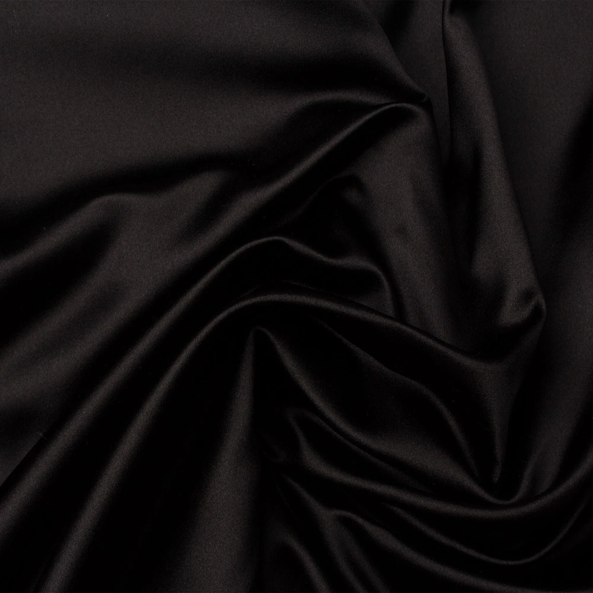 Black Silk Duchess Satin (A 2m Piece)