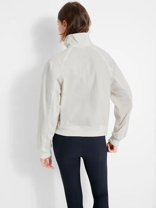 BR Standard Popover Rain Jacket in White