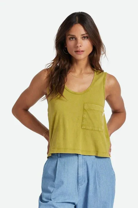 Brixton Carefree Pocket Tank - Moss