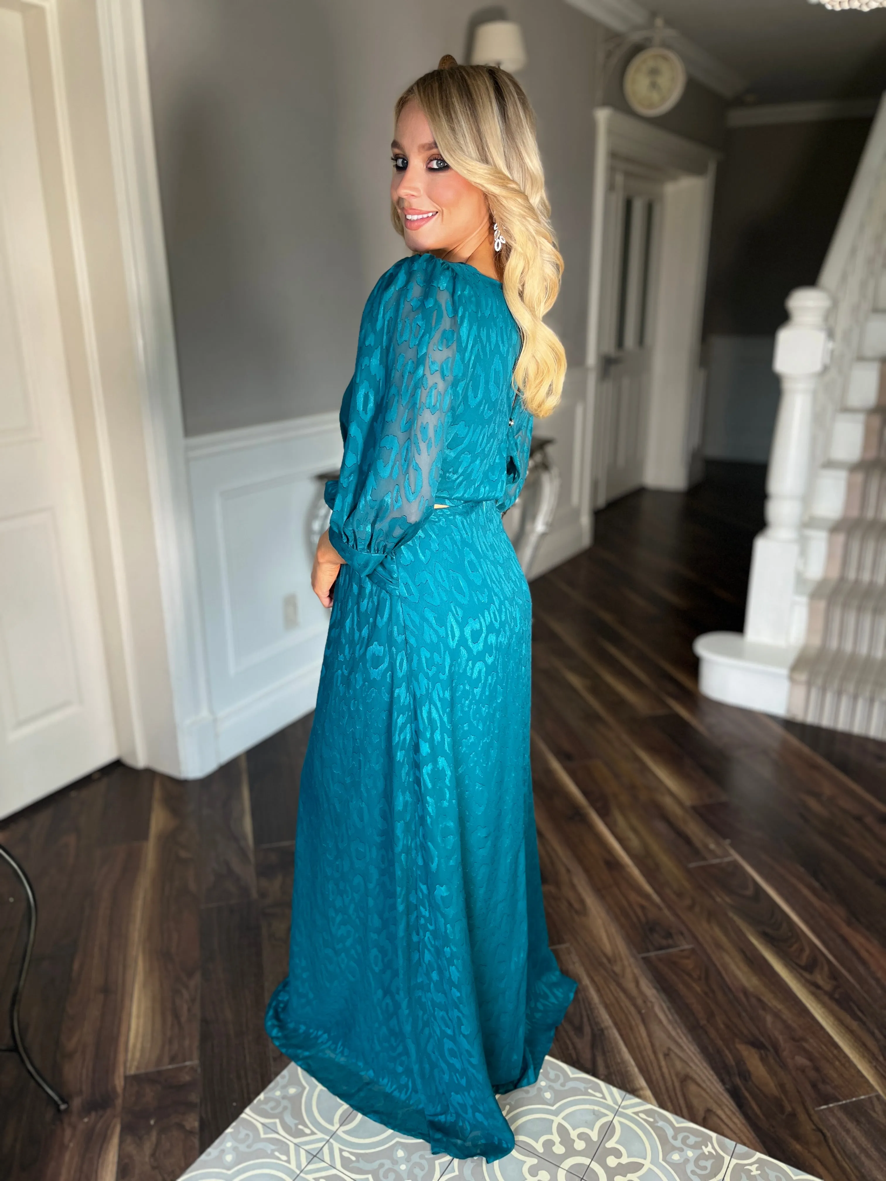 Brooke Teal Dress