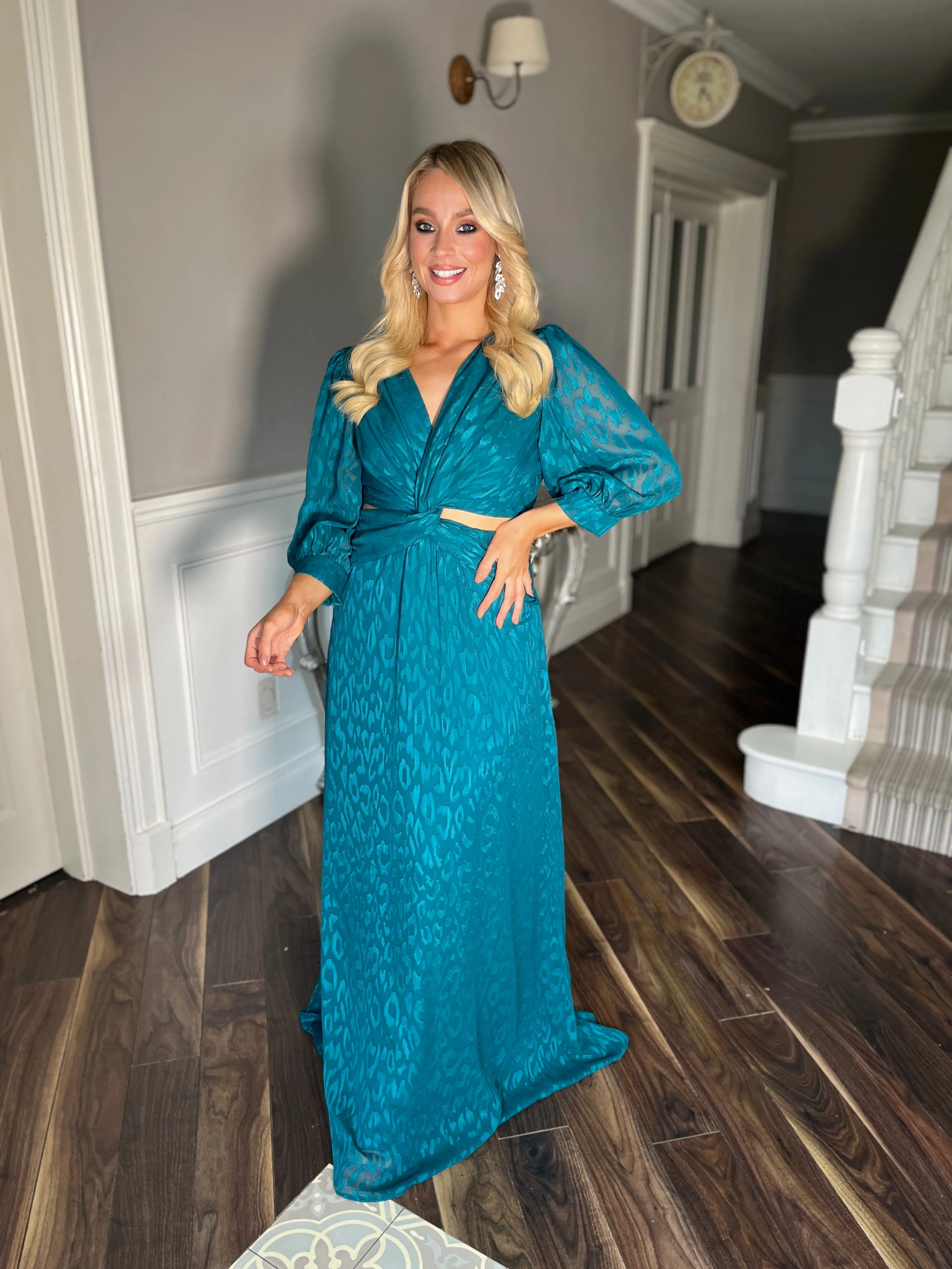 Brooke Teal Dress