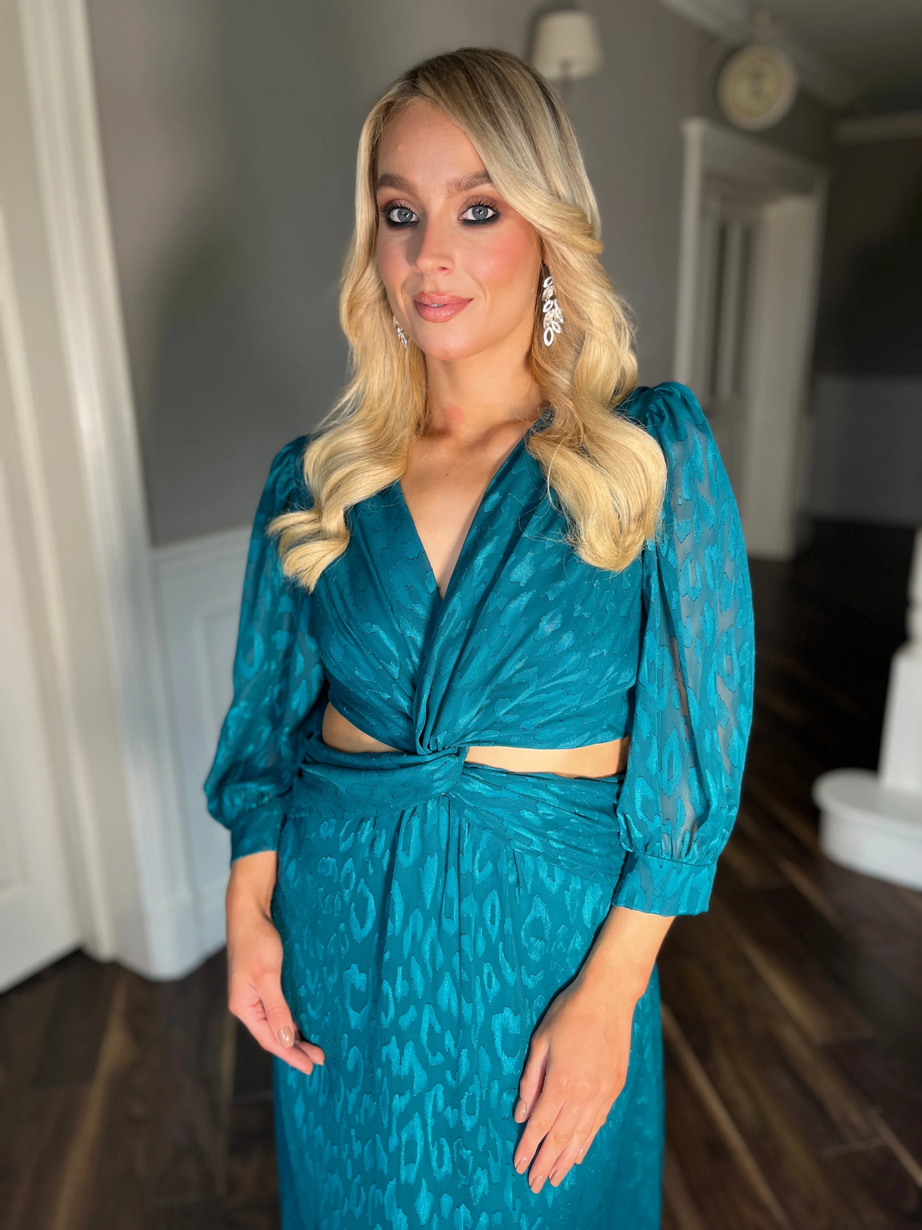 Brooke Teal Dress