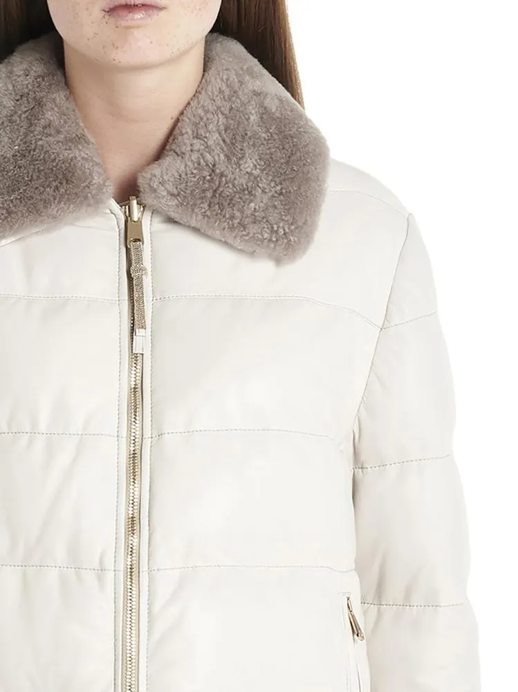 Brunello Cucinelli Fur Trim Down Jacket