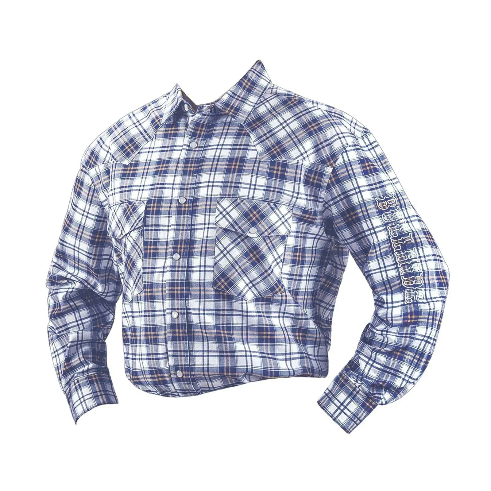 Bullhide Blue Plaid - Mens Western Shirt