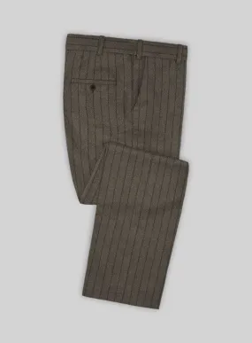 Caccioppoli Posa Dark Brown Wool Pants