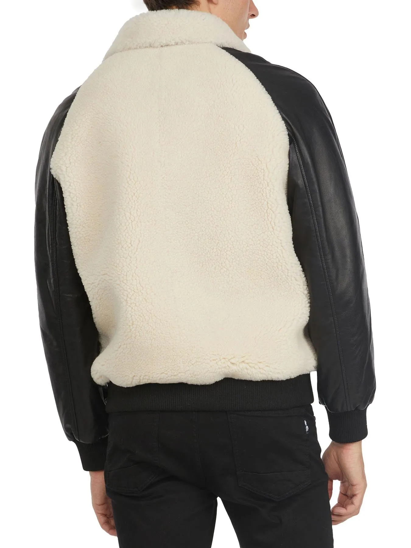 Campbell Men's Shearling and Leather Varsity Jacket