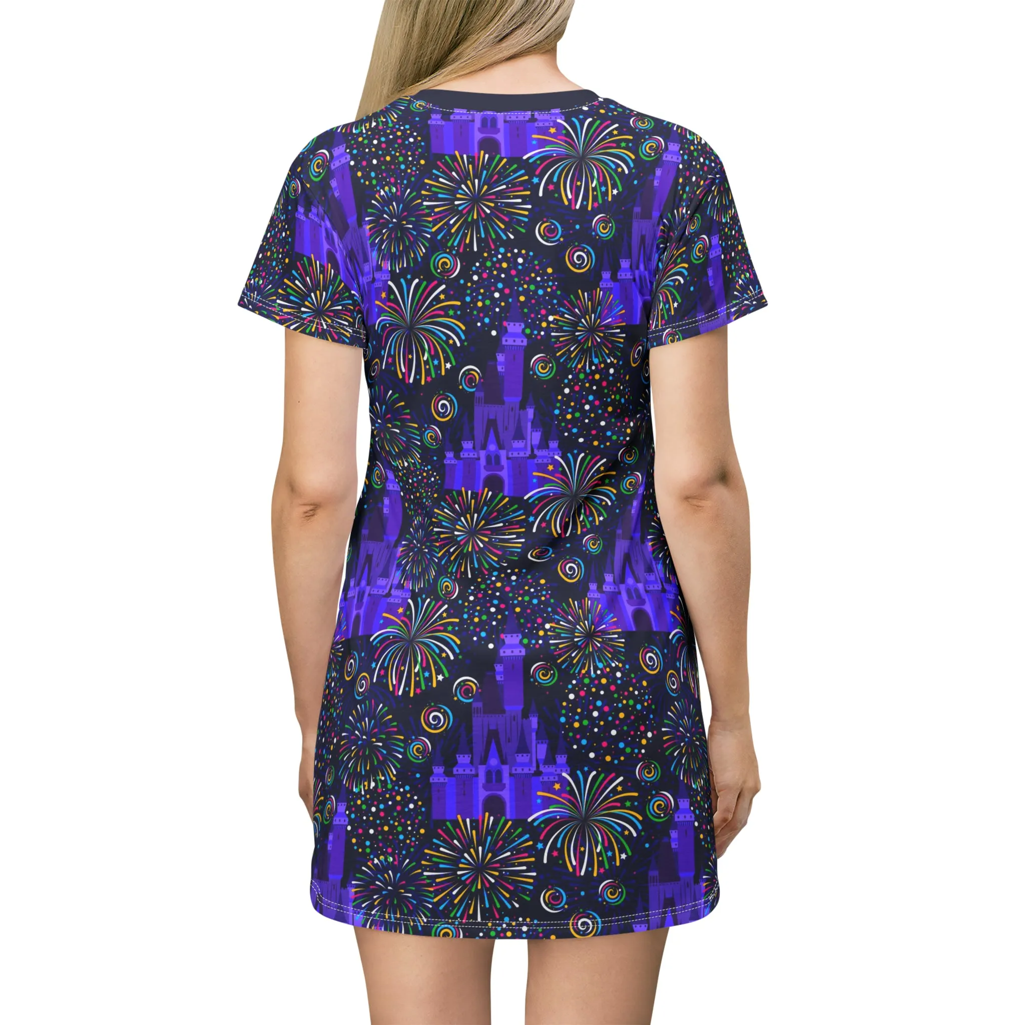 Castle Fireworks T-Shirt Dress