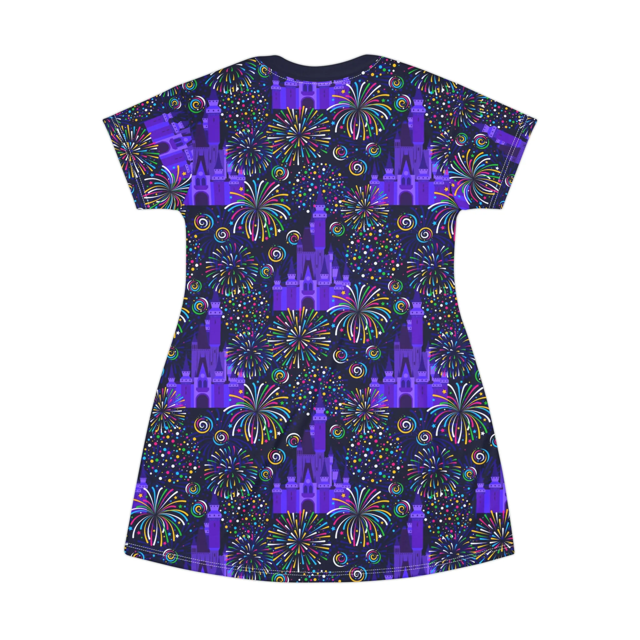 Castle Fireworks T-Shirt Dress