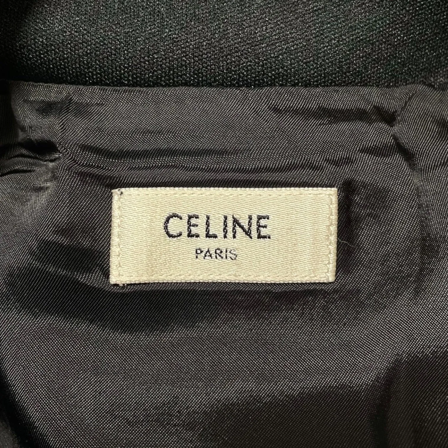 Celine Track Jacket Black Red Cream Pre-Owned